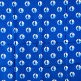 ディオール ロゴ スカーフ ブルー ホワイト シルク レディース Dior 【中古】